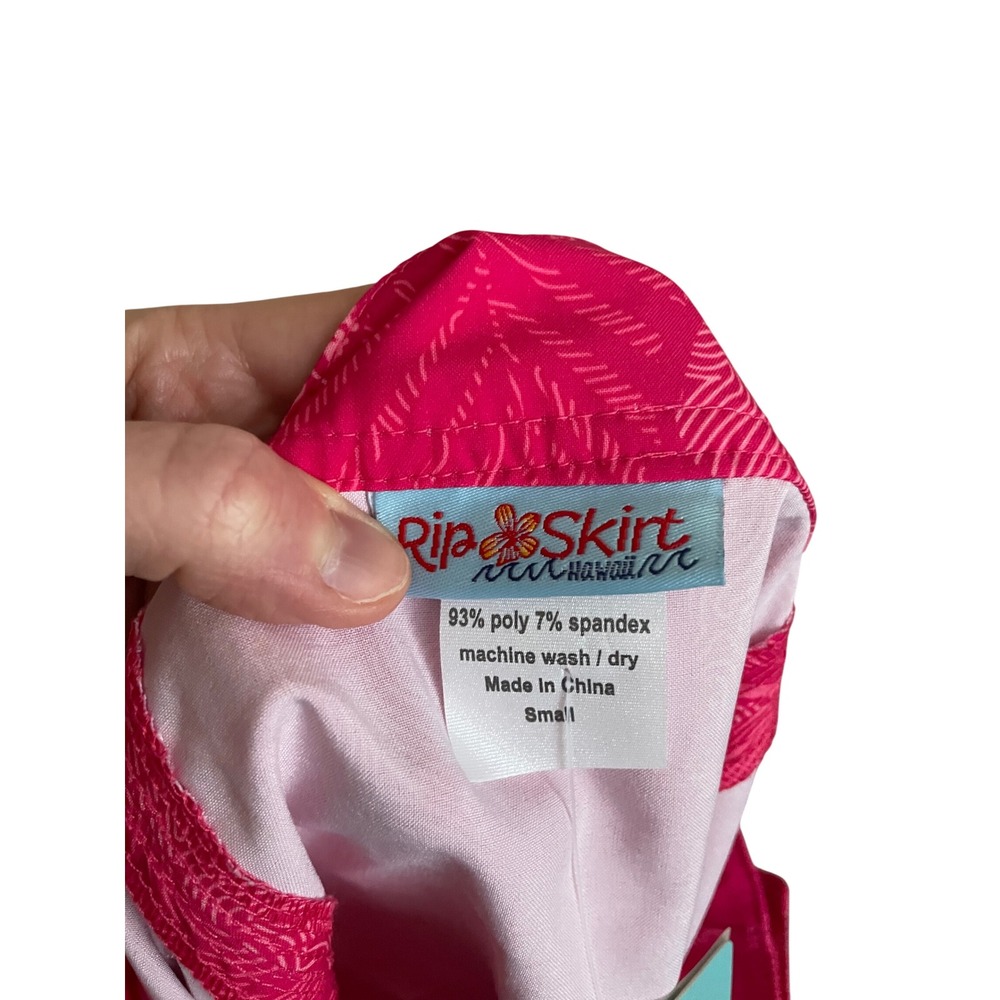 NWT RipSkirt Hawaii Wrap Skirt Pink Tropics Hibiscus Floral Small Length 1 - Picture 2 of 8